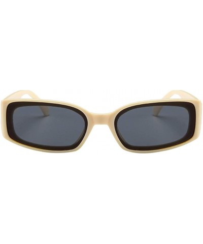 Classic Design Sunglasses Unisex Lightweight Fashion Sunglasses Square Sunglasses - Beige - C618TM55IH8 $4.71 Wrap