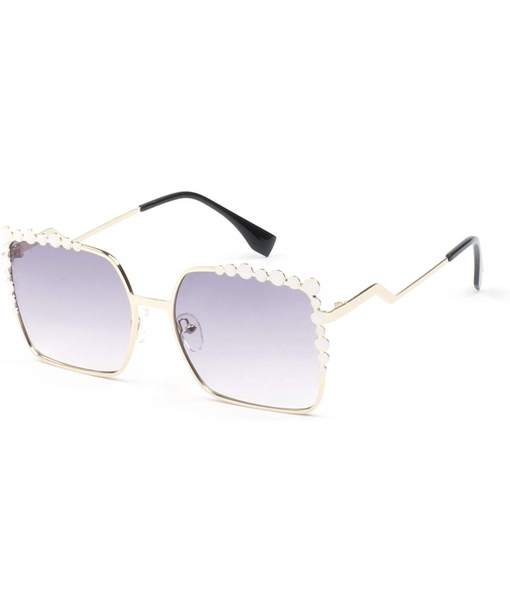 Women Square Fashion Sunglasses - Gradient Purple - CE18WTI8WMU $13.87 Square