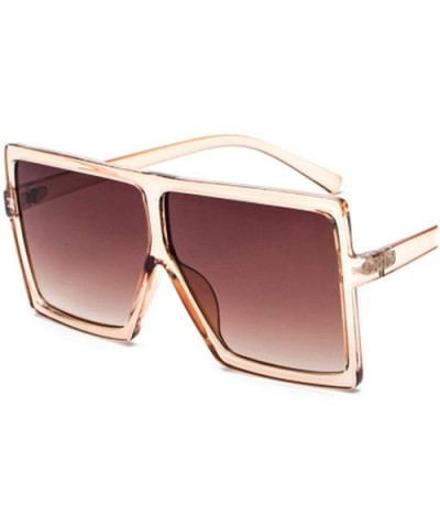 Sunglasses Women Square Sunglasses Vintage Oversized Sun Glasses Travel Ladies Shades UV400 - Multi-6 - CT18WE437CE $20.25 Sq...
