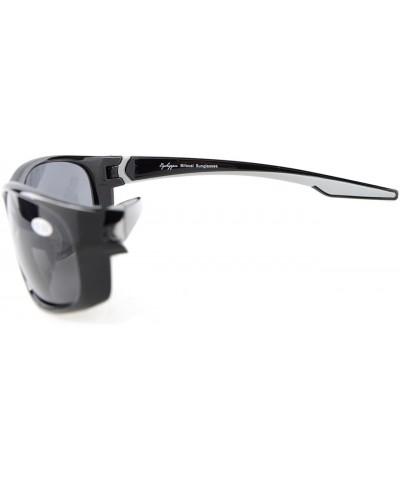 Mens Womens Sports Bifocal Sunglasses Running Fishing Outdoor Readingglasses - Shiny Black - C8180A059Y8 $20.01 Sport