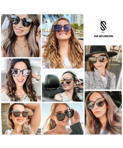 Fashion Round Sunglasses for Women Men Oversized Vintage Shades SJ2057 - 0c4 Tortoise Frame/Grey Lens - CI18DHN7SH3 $9.29 Square
