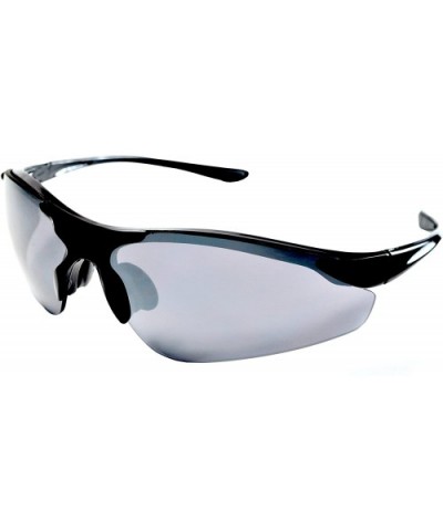 TR15 Falcon Sunglasses for Golf- Fishing- Cycling-Unbreakable - Black & Smoke - CH113NSRE9N $12.54 Wrap