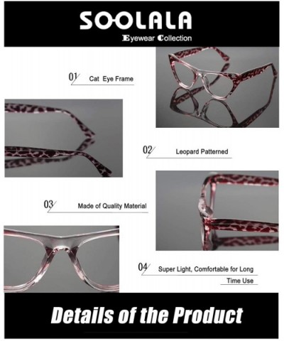 Womens Leopard Pattern Cat Eye Reading Glasses Quality Eye Glass Frame - Red Leopard - CL18IG38WOS $6.97 Cat Eye