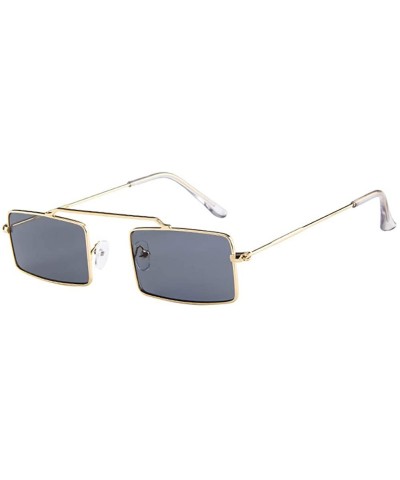 Women Men Vintage Retro Small Frame Unisex Sunglasses Eyewear - 8191d - CT18RS5XARS $7.88 Goggle