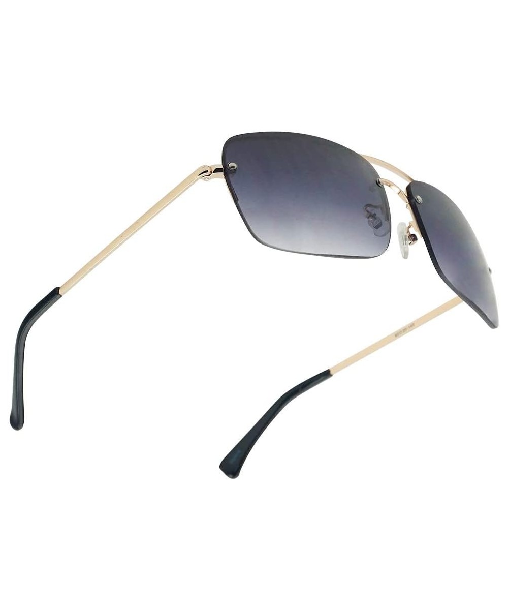 Gradient Readers Strength Sunglasses Gunmetal - Gold Frame - Black Gradient - CH18U359IHT $15.21 Rectangular