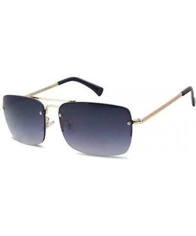 Gradient Readers Strength Sunglasses Gunmetal - Gold Frame - Black Gradient - CH18U359IHT $15.21 Rectangular