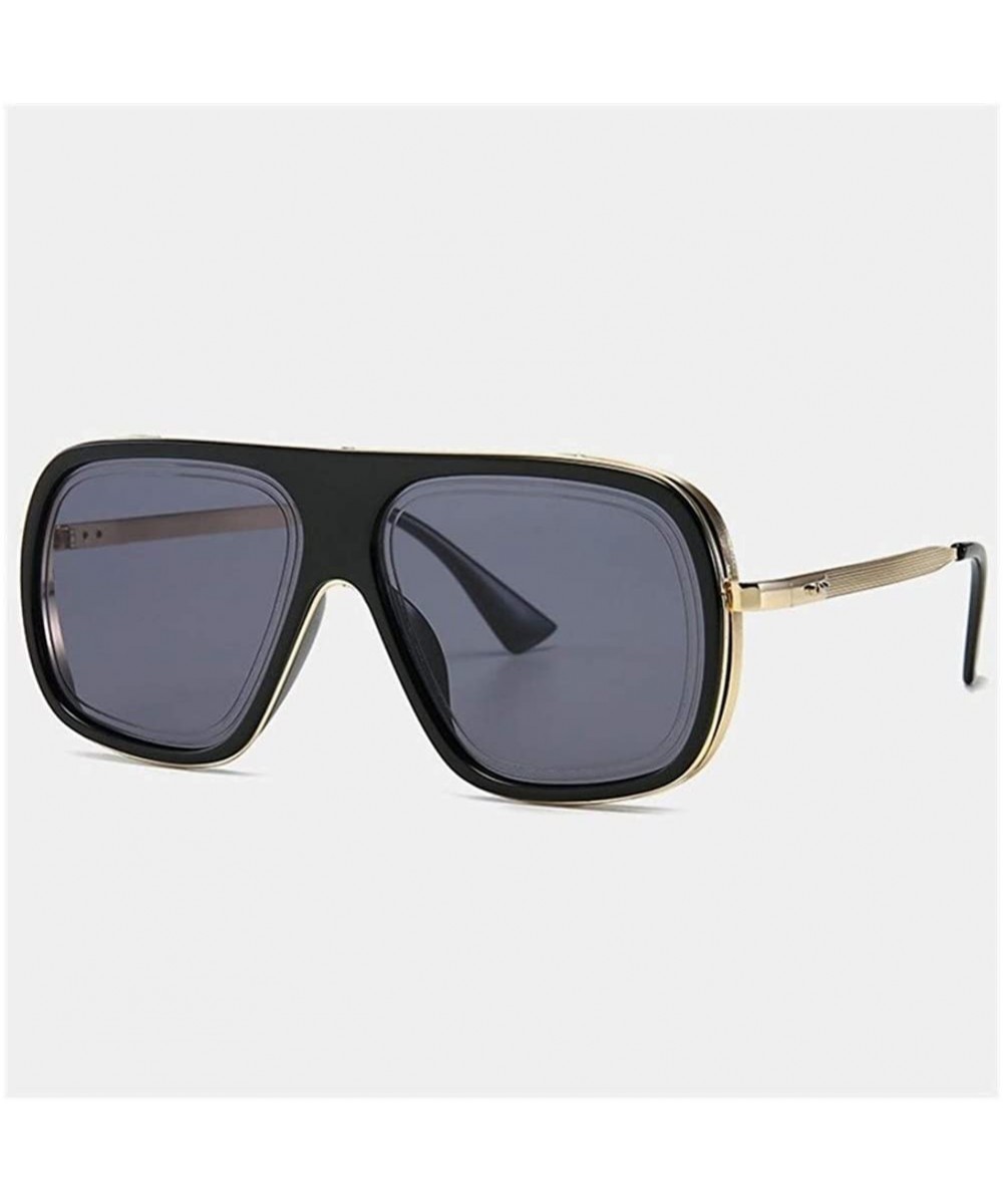 Oversized Big Box Sunglasses for Men And Women Sunglasses Brand Luxury Metal Legs UV400 - C5 Gold Gray - C3198KIW8QR $10.95 S...