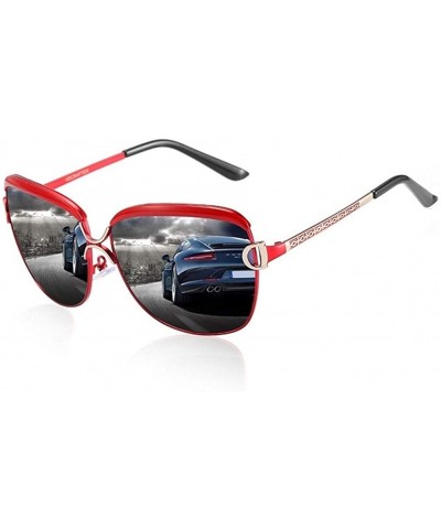 Oversized Polarized Sunglasses for Women and Men Driving Goggle UV400 - C3 Black Gray - C8198KKW70Y $9.12 Oversized