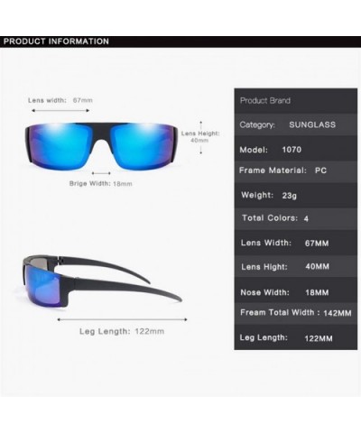 Classic Polarized Sunglasses Rimless - Black Grey - C0199O8C97Y $8.95 Goggle