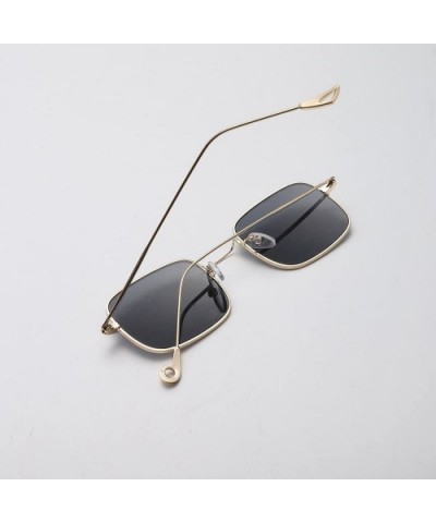 Sunglasses for Women Rectangular Wire Glasses Retro Sunglasses Eyewear Metal Sunglasses Party Favors - A - CX18QYC3IYI $5.64 ...