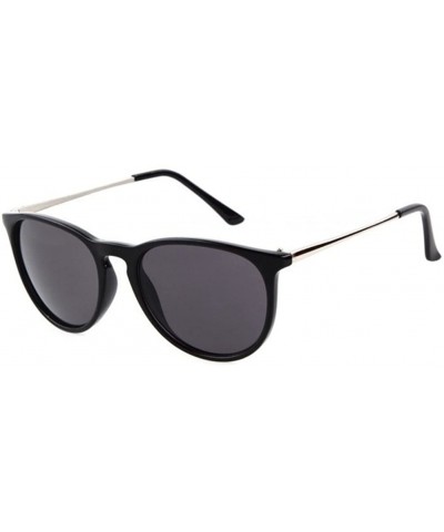Women Fashion Vintage UV400 Sunglasses Cat Eye Sun Glasses - Black - C717YSYNIYM $4.39 Goggle