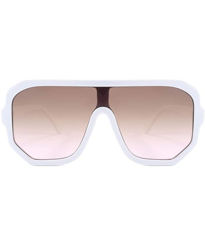 Oversized Square Sunglasses for Men Womens Sunglasses Fashion Brand Designer Style shades - CZ1965DH5WY $6.89 Square