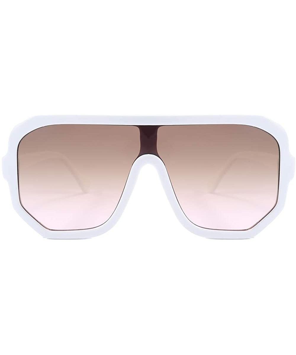 Oversized Square Sunglasses for Men Womens Sunglasses Fashion Brand Designer Style shades - CZ1965DH5WY $6.89 Square