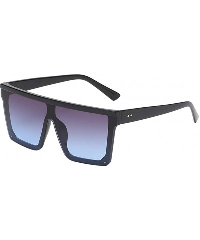 Oversized Mental Punk Stylish Square Shape Vintage Sunglasses Unisex Eyeglasses - C - CH196R49LD9 $6.56 Rectangular
