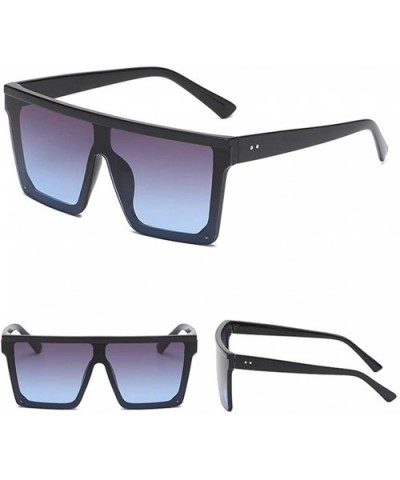 Oversized Mental Punk Stylish Square Shape Vintage Sunglasses Unisex Eyeglasses - C - CH196R49LD9 $6.56 Rectangular