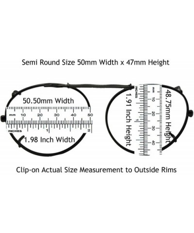 Semi Round Non Polarized Yellow Clip on Sunglasses - Black-non Polarized Yellow Lens - CL189WLWI3G $10.46 Round