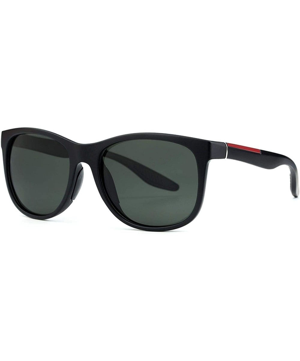 Sunglasses Men Polarized Classic Light Vintage Square Luxury Sun Glasses - Blue - C918S9D6N0T $17.20 Square