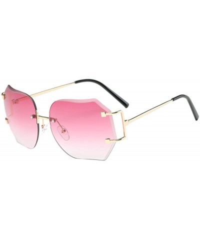 Sunglasses for Men Women Vintage Sunglasses Gradient Color Sunglasses Retro Glasses Eyewear Rimless Sunglasses - C818QSNZY06 ...