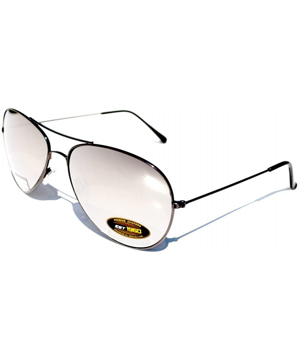 Aviator Sunglasses Gun Mirror - C611HQ26VM3 $10.37 Aviator
