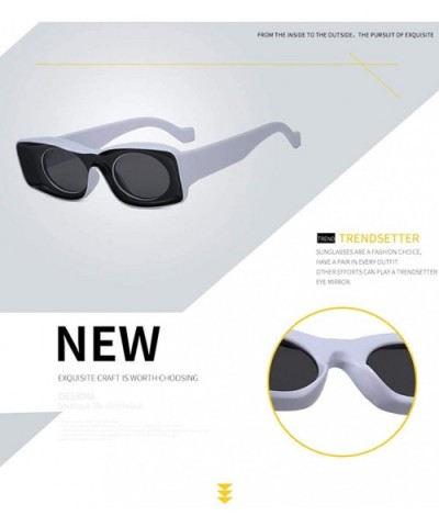 Unisex Rectangle Sunglasses Glasses Catwalk - C7 - C2197ZWSA5Z $7.01 Square