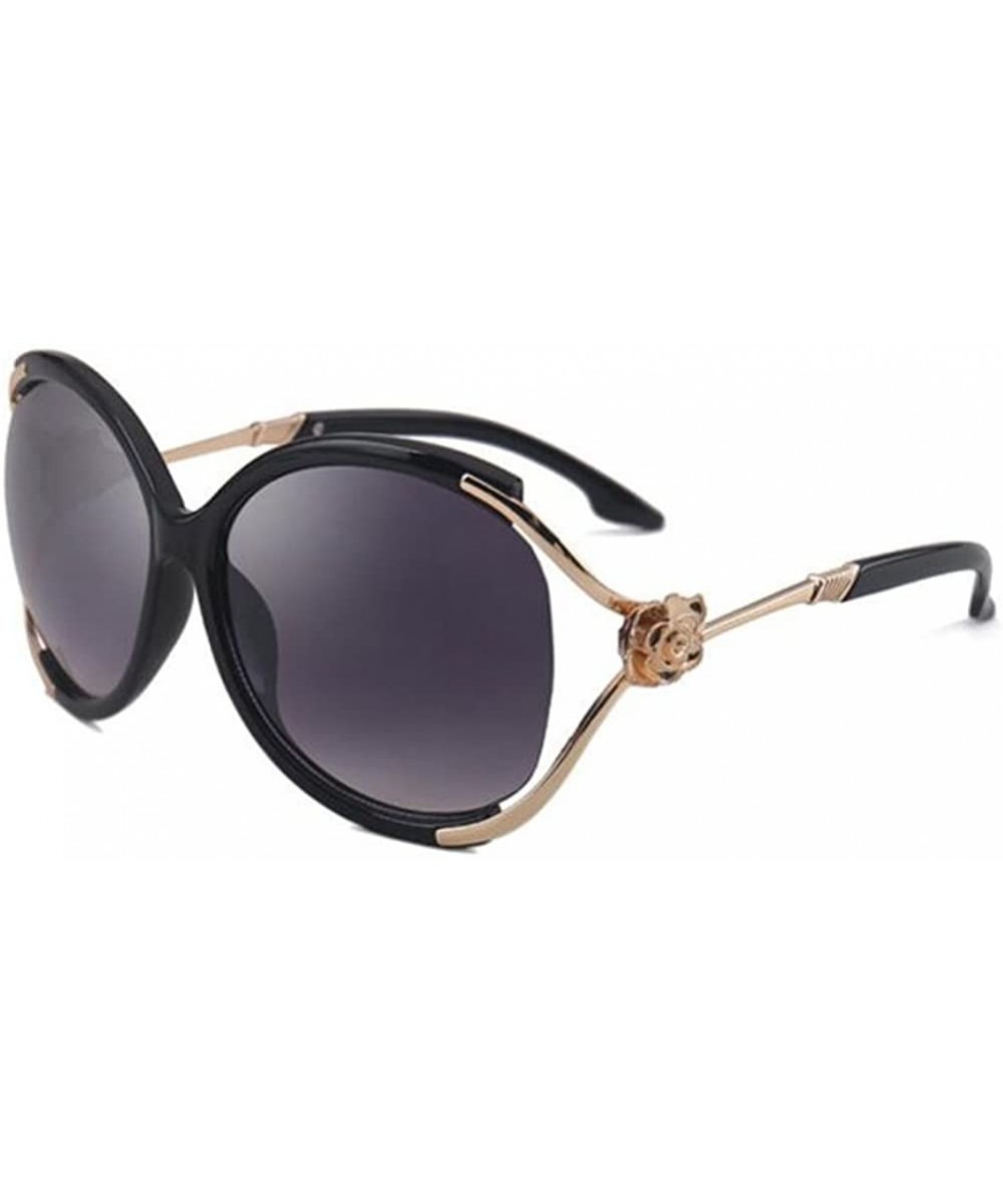 Women Fashion Vintage UV400 Polarized Sunglasses Shades Glasses Eyewear - Black - CA182EH6Y4O $9.74 Rimless