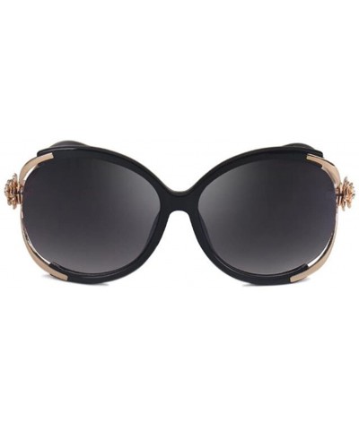 Women Fashion Vintage UV400 Polarized Sunglasses Shades Glasses Eyewear - Black - CA182EH6Y4O $9.74 Rimless