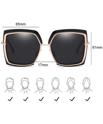 Outdoor Large Oversized Driving Glasses Sunglasses Men Women Traveling - Pink - CC18DMQHA9K $10.05 Sport