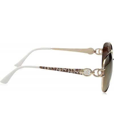Women's R568 Oval Sunglasses - Gold/White - C6129HH0KSF $49.32 Oval