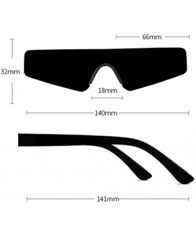 Unisex Trendy Street Shot Sunglasses Unisex Vintage Radiation Protection Eyewear - Black - C318OZT839S $7.50 Square