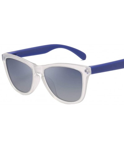 Men Women Classic Polarized Sunglasses Square Sun Glasses Vintage Driving Goggles UV400 - Bright Black Grey - CO199OORL07 $7....