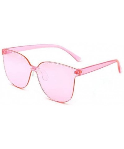 New Unisex Fashion Men Women Eyewear Casual Frameless Sunglasses Sunglasses - Pink - C81900CWKI5 $11.76 Square
