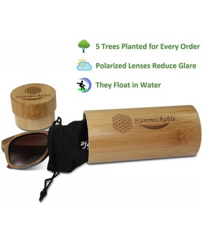 Handmade Maple Wood Sunglasses - Polarized UV400 Lenses in a Wooden Wayfarer that Floats! - CO17YA09HDH $53.88 Wayfarer