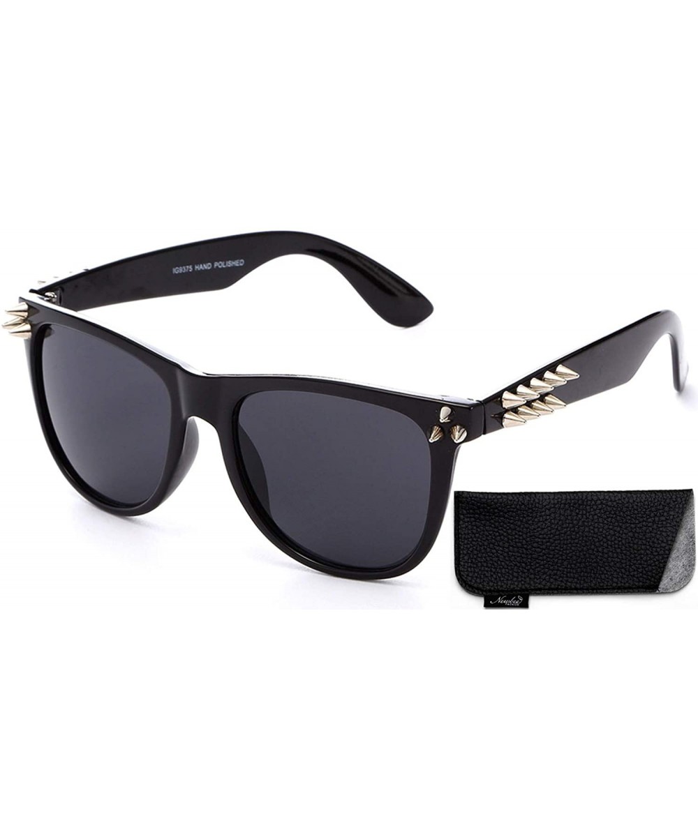 Punk Spiky Sunglasses Shape Fashion Spike Sunglasses Punk Design with Spikes Spiked Sunglasses with studs - C118K2ZA7QQ $9.48...