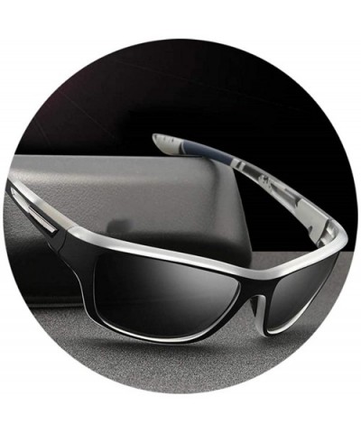 Lightweight polarized sunglasses male fashion sunglasses male outdoor plaza tourism UV goggles - Black- Grey - C61982YC0TR $2...