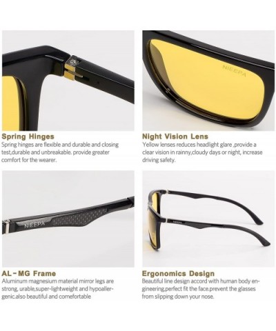Polarized Sunglasses Aluminum Magnesium Wayfarer - C418MCGD68Z $13.36 Square