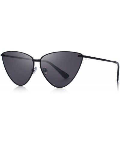 Women Retro Vintage Cat Eye Sunglasses for Women UV400 Protection S6083 - Black - CA18D5ZY28Y $9.84 Cat Eye