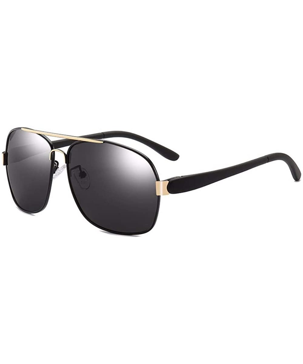 Metal film polarizing sunglasses Classic clam sunglasses for men and women - C - CS18QO3XYMZ $35.89 Aviator