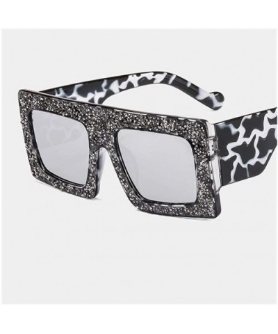 New Fashion Square Sunglasses Women Vintage Diamond Decoration Oversized Sun Glasses Meale Personality Goggles - CI198UN70EW ...
