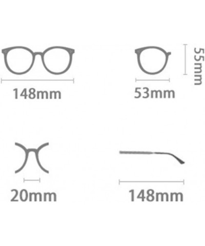 Big Frame Sunglasses Anti-Blue Light Glasses Retro Metal Unisex Sunglasses - 1 - CB19058EO24 $32.79 Sport