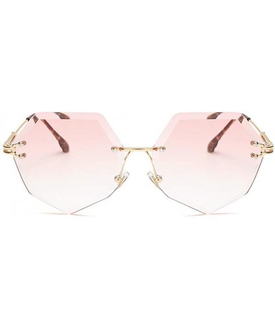 Polarized Sunglasses for Women - Rimless Sunglasses - Cut Shape Retro Glasses - UV Protection Safety Glasses - C5199DS2OIE $2...