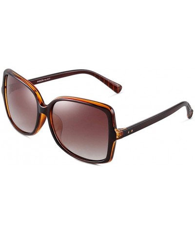 Sunglasses Sunglasses Simple Driving Polarizer - Brown - CK18WDNUSR0 $36.34 Oversized