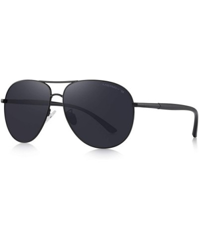 Oversized Polarized Sunglasses Protection - Black - CH18XWIE2MT $9.53 Oversized