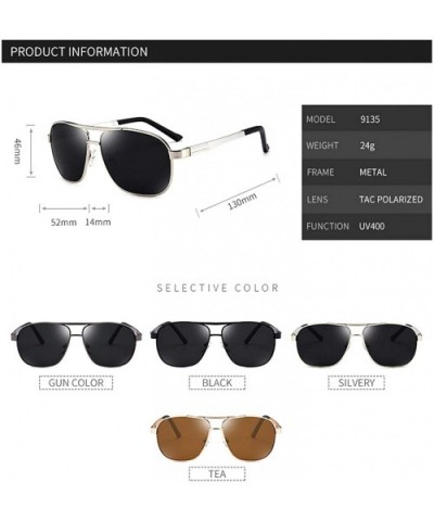 Polarized Sunglasses Aluminium Magnesium Accessories - Gun - CY18S569U9G $8.95 Aviator