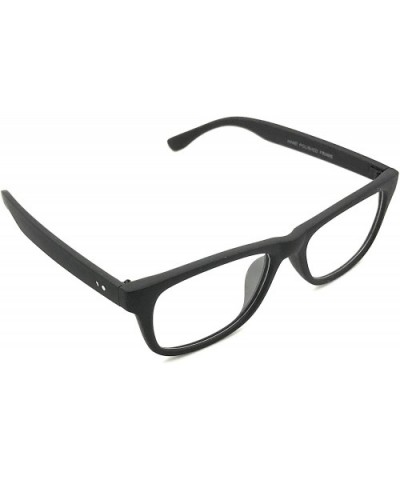 Matt Retro Unisex Plastic Fashion Clear Lens Glasses - 2-pack Matt Black &Tortoise - C11856574OO $7.59 Rectangular