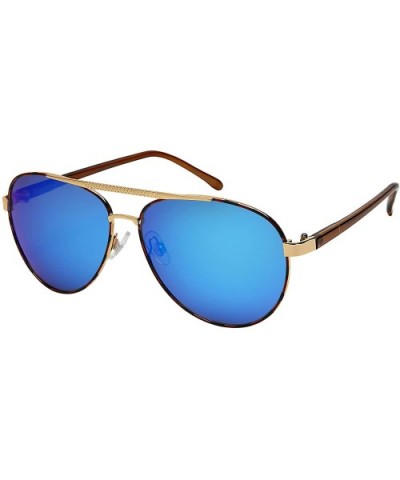 Polarized Sunglasses Mirrored Lightweight Protection - Gold + Tortoise Frame - Polarized Blue-white Lens - CE192RNIKKW $7.17 ...