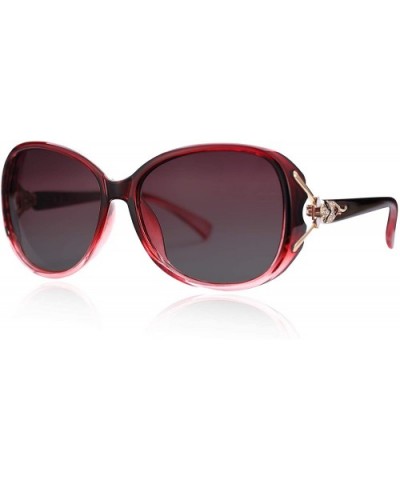 Ladies Polarized Sunglasses UV Protection Designer Oversized Vintage Shades for Women Small Face - CB18T9NQSTZ $10.73 Cat Eye