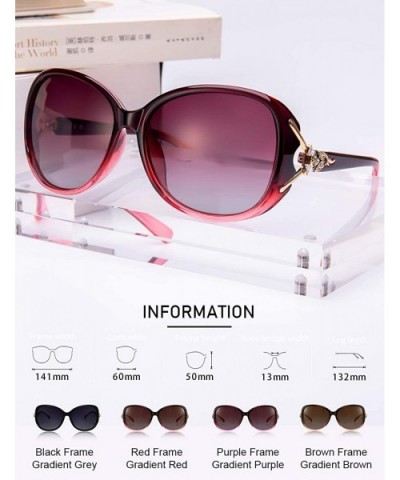 Ladies Polarized Sunglasses UV Protection Designer Oversized Vintage Shades for Women Small Face - CB18T9NQSTZ $10.73 Cat Eye