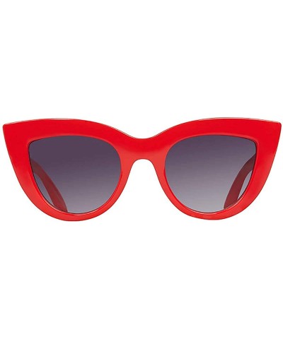 Women's Round Sunglasses - Sunset Red - CE193YQZ4QL $28.56 Sport