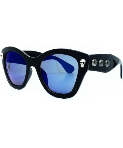 5209 Premium Oversize XXL Men Women Mirrored harley bike Style Retro Vintage Spike punk gotica Sunglasses - C518EHN3932 $10.4...