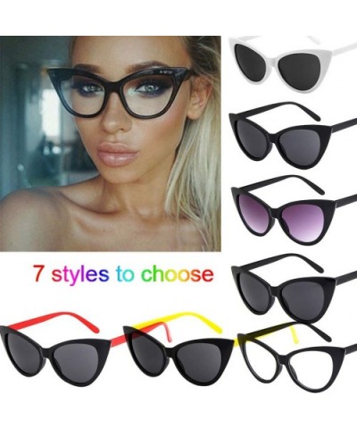 Fashion Retro Cat Eye Sunglasses Sexy Sunglasses Women Sunglasses For Unisex Adults Kids Travel Beach - E - CP196EORAQN $3.80...